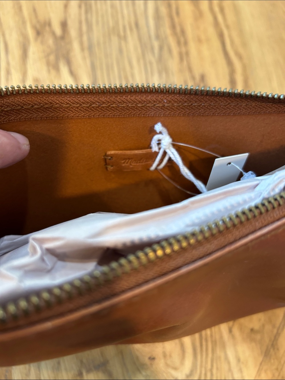 Madewell Leather Clutch - Brown - Picture 4 of 8